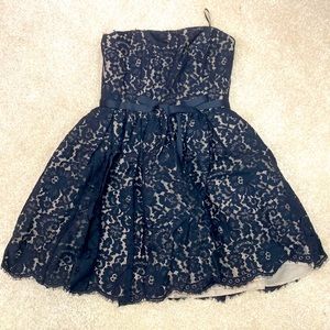 Neimann Marcus black strapless dress